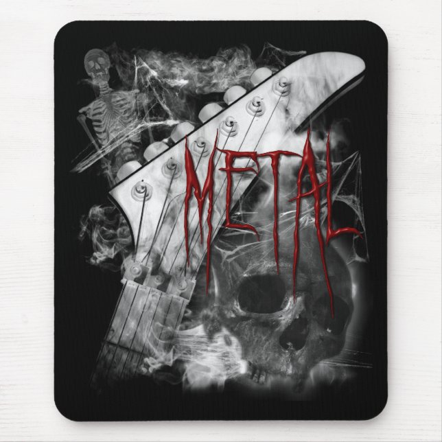 Mousepad Guitarra do metal da morte (Frente)