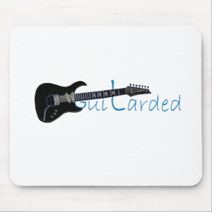 Mousepad Guitarra elétrica preta de Guitarded
