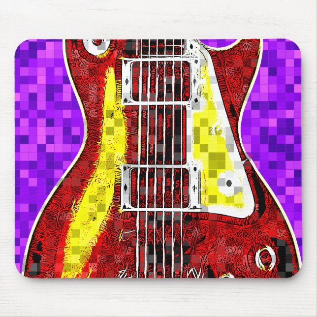 Mousepad Guitarra retro (Frente)