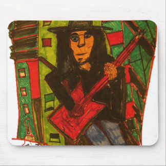 Mousepad guitarra vermelha