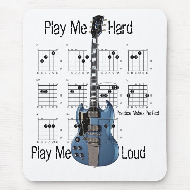 Mousepad Guitarrista básico (Frente)