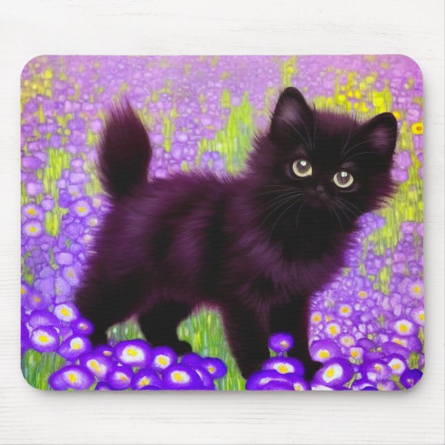 Mousepad Gustav Klimt Black Kitten (Frente)