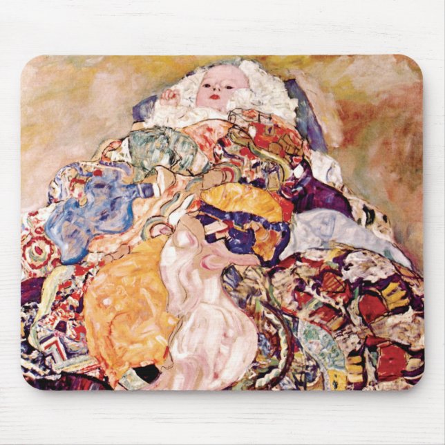 Mousepad Gustav Klimt - O Berço - Recém-Nascido (Frente)