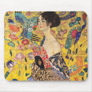 Mousepad Gustav Klimt - Senhora com ventilador