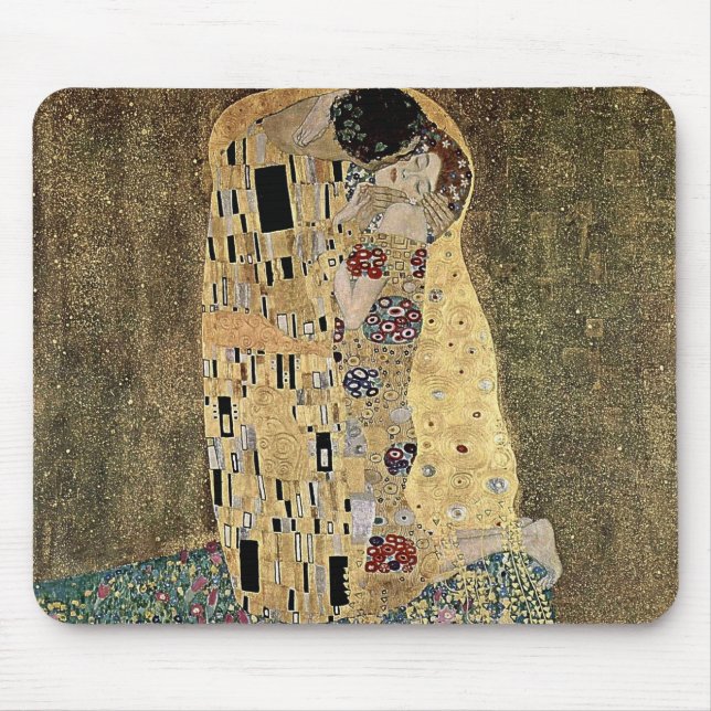 Mousepad Gustav Klimt's The Kiss (cerca de 1908) (Frente)