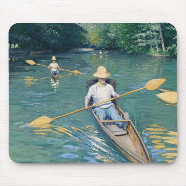 Mousepad Gustave Caillebotte - Barcos no Yerres (Frente)