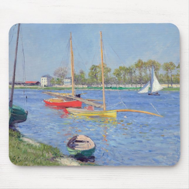 Mousepad Gustave Caillebotte - O Sena na Argentina (Frente)