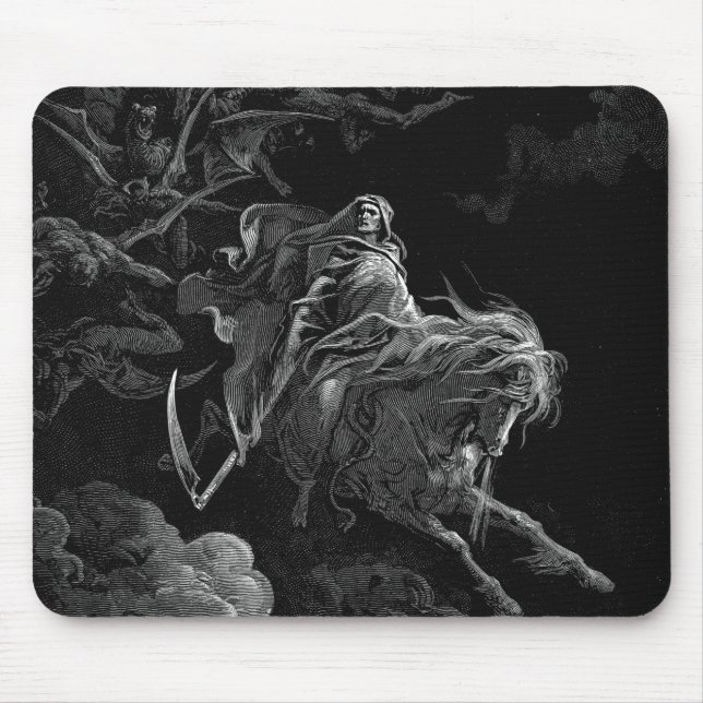 Mousepad Gustave Dore - Morte No Cavalo Pálido (Frente)