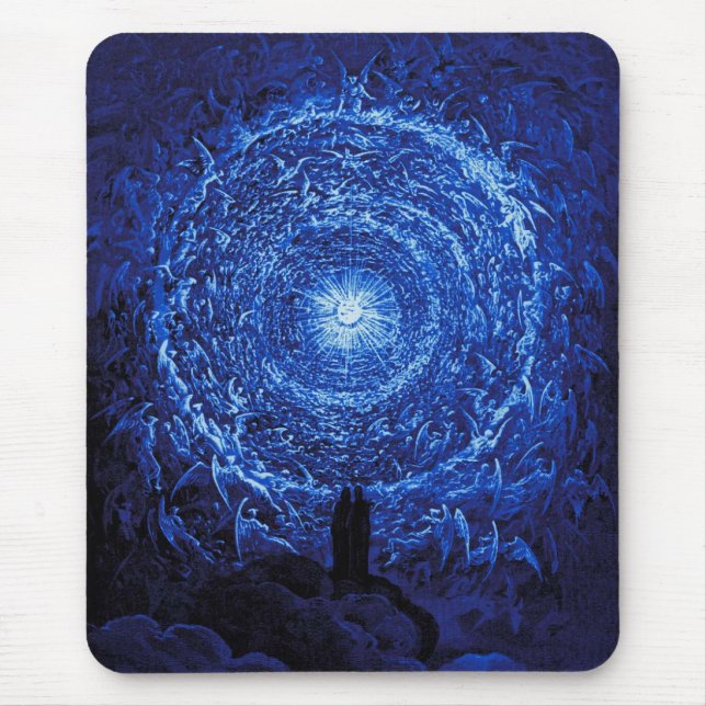 Mousepad Gustave Dore o tapete do rato (azul) do rosa (Frente)