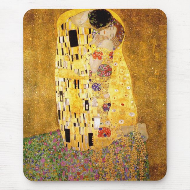 Mousepad Gustavo Klimt o tapete do rato do beijo (Frente)