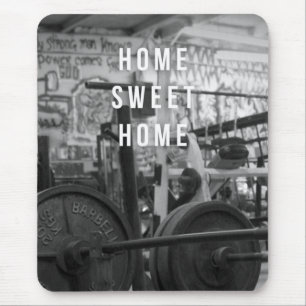 Mousepad Gym - Home Sweet Home - Barbell - Workout