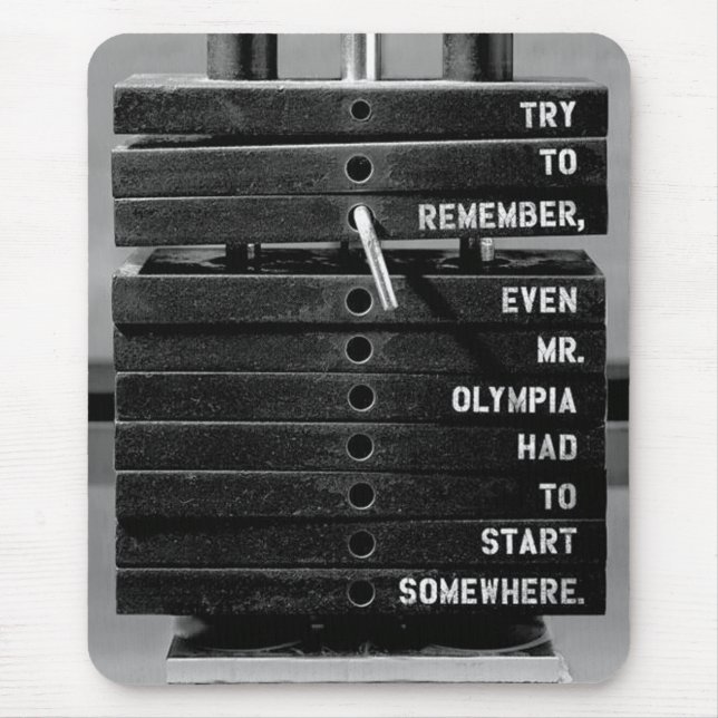 Mousepad Gym Malhação Motivativo (Frente)