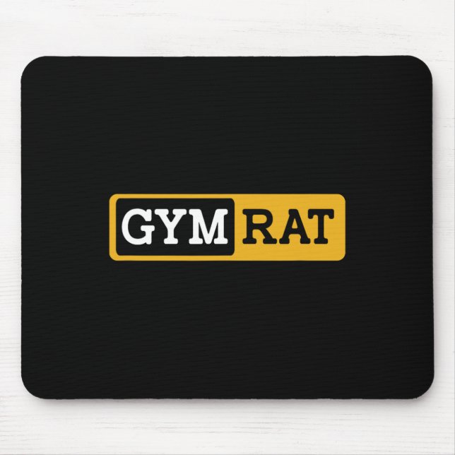Mousepad Gym Rat Bodybuilding Workout Bodybuilder (Frente)