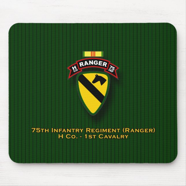 Mousepad H Co, 75th infantaria - guardas florestais - ø Cav (Frente)