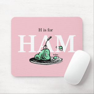 Mousepad "H é para HAM"   Design de Alfabeto