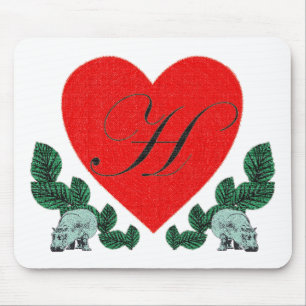 Mousepad H num coração