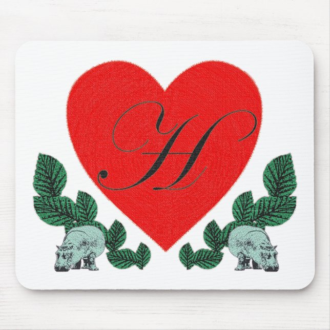 Mousepad H num coração (Frente)