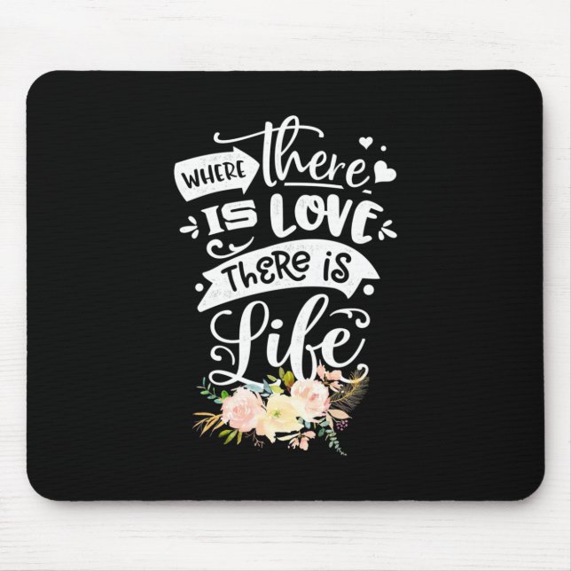 Mousepad Há Amor Há Vida (Frente)
