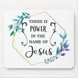 Mousepad Há poder em nome de Jesus