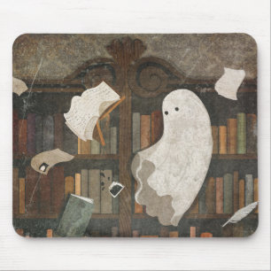 Mousepad Há Um Poltergeist Na Biblioteca