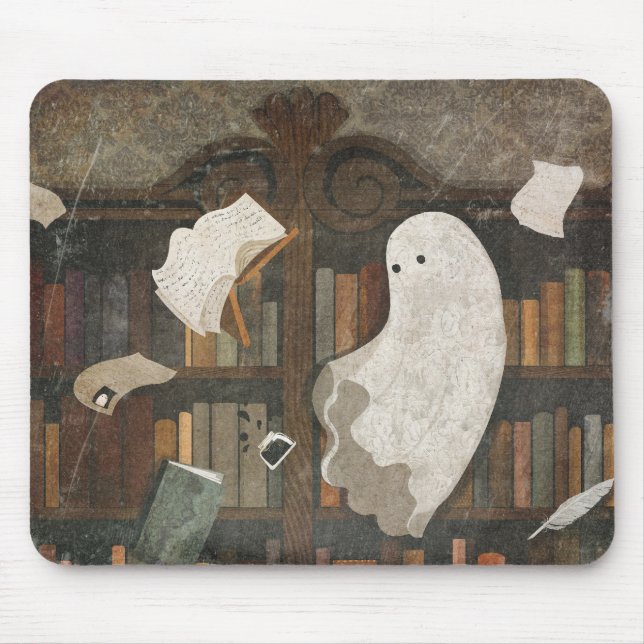 Mousepad Há Um Poltergeist Na Biblioteca (Frente)