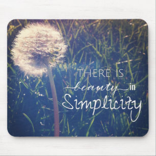 Mousepad Há uma beleza na simplicidade