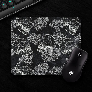 Mousepad Habilidades e Rosas de giz   Funky Gothic Glam Gru