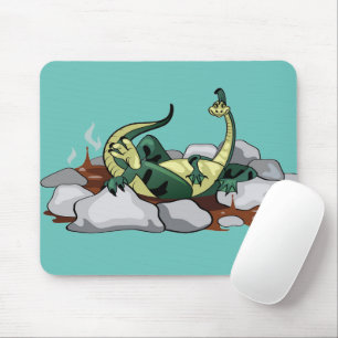 Mousepad Hadrosaurus Relaxando Em Uma Jacuzzi.