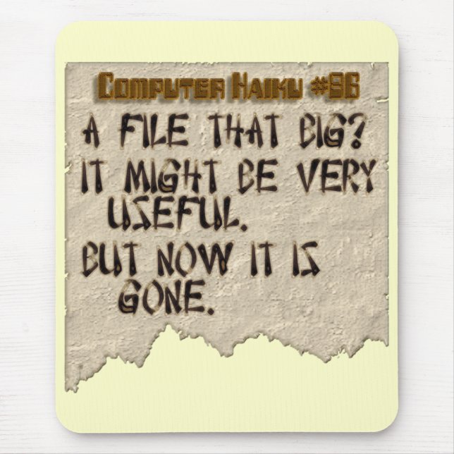 Mousepad Haicais #86 do computador (Frente)