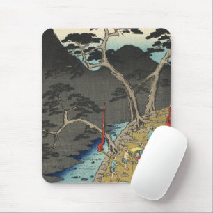Mousepad Hakone, Japão: Vintage Ukiyo-e Woodblock Impressão