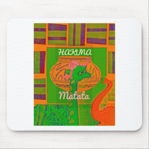 Mousepad Hakuna Giraffe Art Impressão