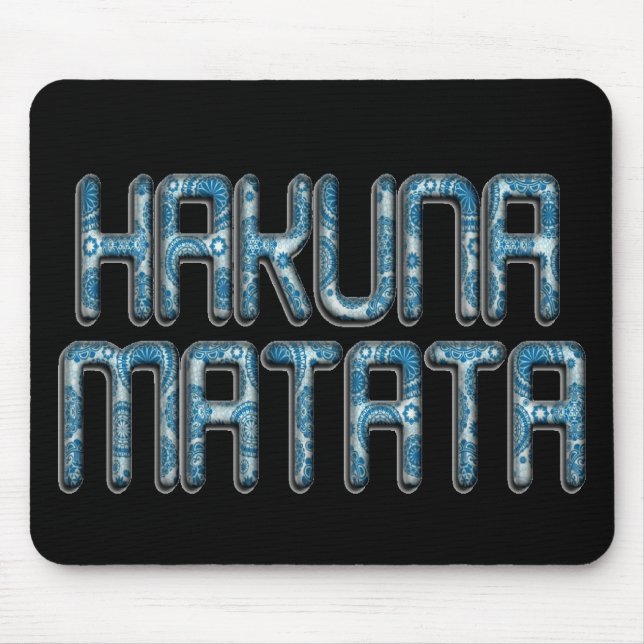 Mousepad Hakuna Matata 3D Art Impressão (Frente)