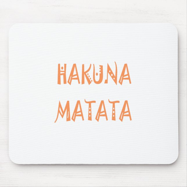 Mousepad Hakuna Matata - Arte Tribal Africana (Frente)