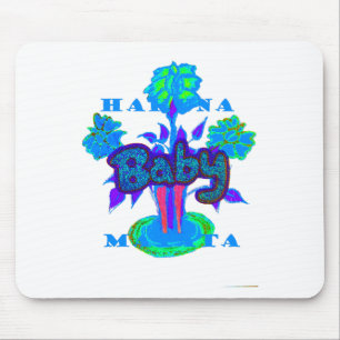Mousepad Hakuna Matata Bebês Crianças: Arte Vibrante, Flore