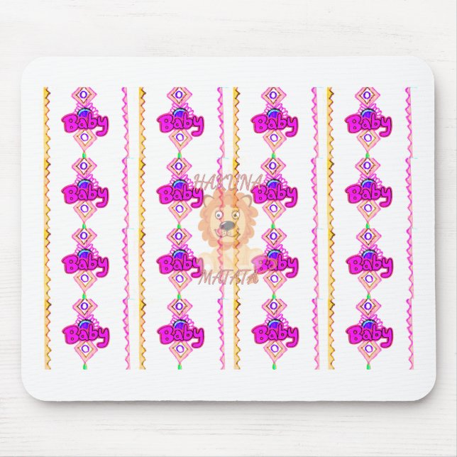 Mousepad Hakuna Matata: Belo Leão Design Motif (Frente)