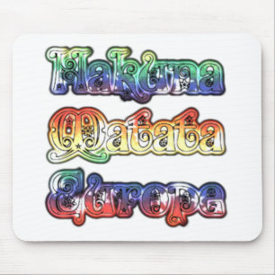 Mousepad Hakuna Matata Europe Art Impressão/Graphic