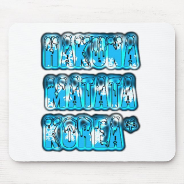 Mousepad Hakuna Matata South Korea Art Impressão/Graphic (Frente)