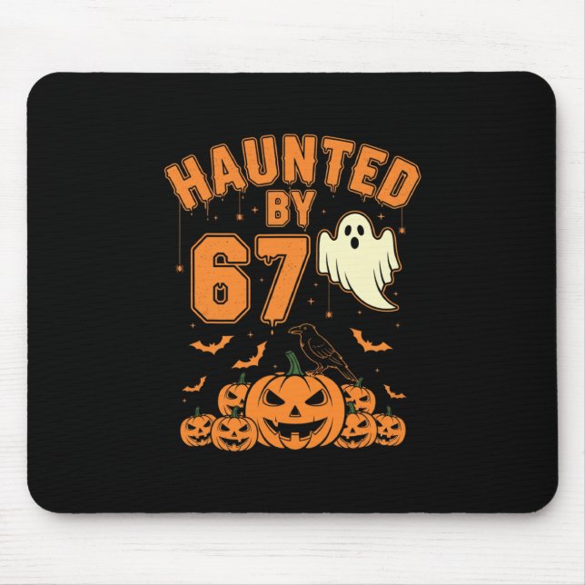 Mousepad Halloween Assombrado 67 Seis Sete Meme 1 (21)  (Frente)