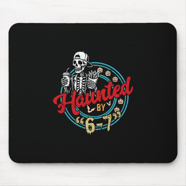 Mousepad Halloween Assombrado 67 Seis Sete Meme 1 (24)  (Frente)