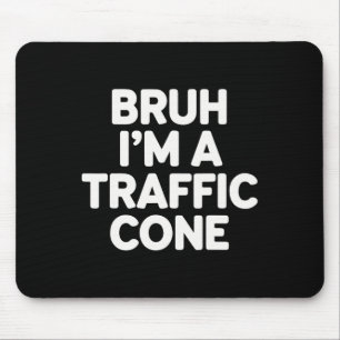 Mousepad Halloween Bruh Sou um Cone Engraçado Crianças Adul