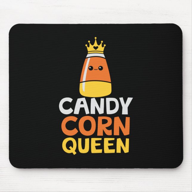 Mousepad Halloween Candy Corn Queen Crown Crown Aniversário (Frente)