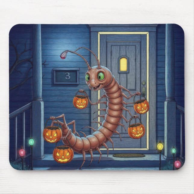 Mousepad Halloween Centipede (Frente)
