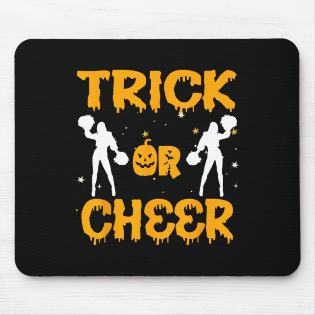 Mousepad Halloween Cheerhead Funny Cheerleader C (Frente)