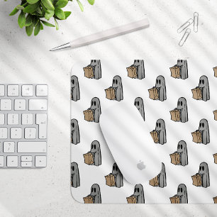 Mousepad Halloween, Cinzas Fantasmas, Truques Ou Tratamento