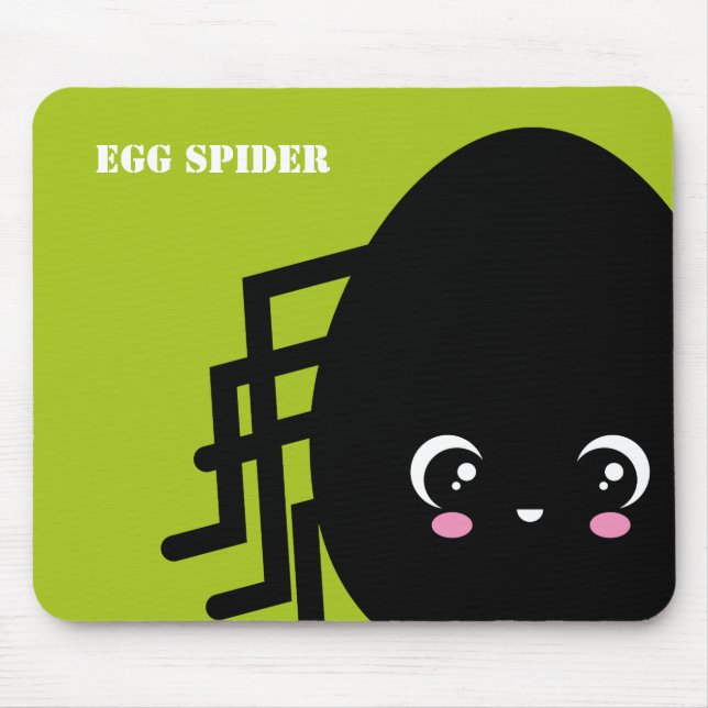 Mousepad Halloween de aranha-do-ovo assustadora | Adicione  (Frente)