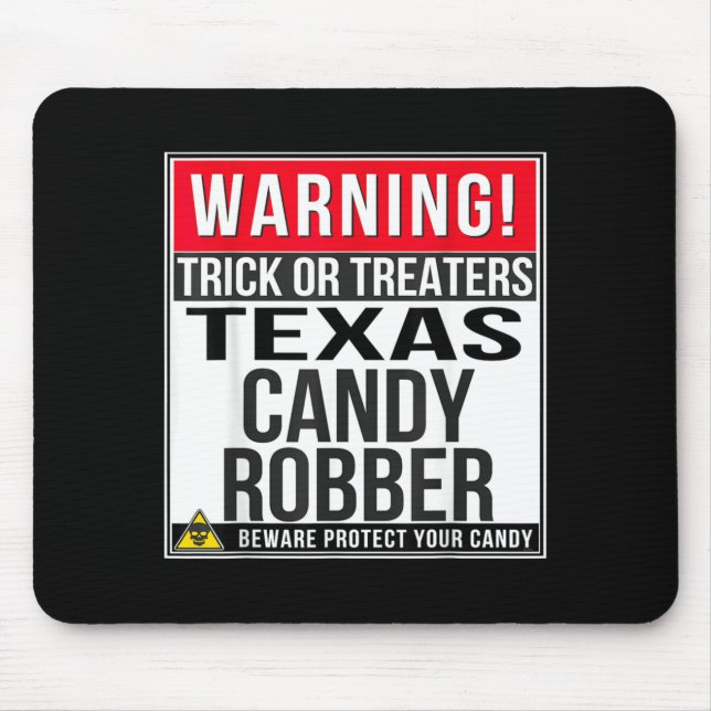 Mousepad Halloween Divertido Texas (Frente)