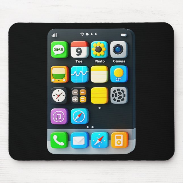 Mousepad Halloween do Aplicativo Móvel de Tela Celular Smar (Frente)