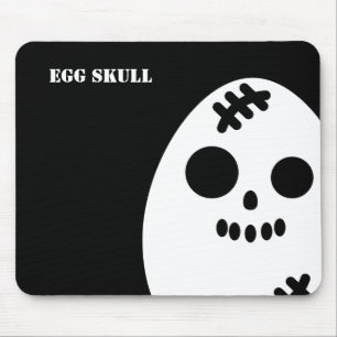 Mousepad Halloween do Caveira do Ovo Assustador Adicione