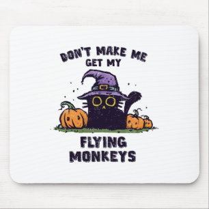 Mousepad Halloween do Gato de Trás - Não me faça pegar o me