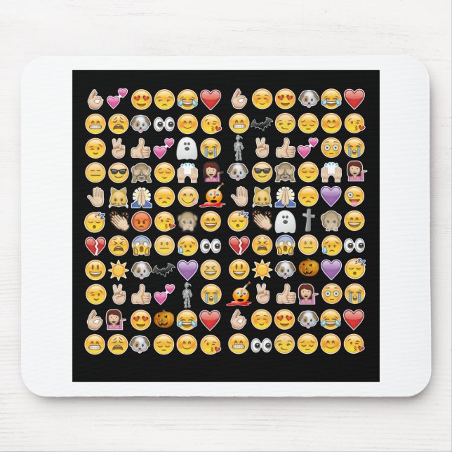 Mousepad halloween emoji (Frente)